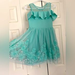 Mint/teal girls formal dress size 12